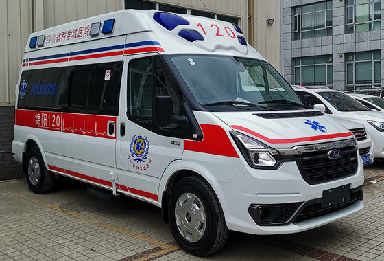 Diesel 4x2 Nieuwe Ford Ambulance Medische noodhulp Ambulance Wit