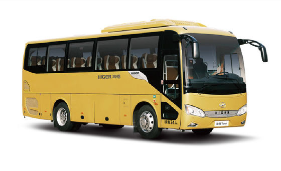 Gele 39-zitsbus Diesel Highway 24 Passagiers Minibus