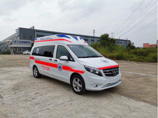 kopen Benzine Mercedes Benz Ambulance 7 zitplaatsen Vooraan gemonteerd 4×2 Automatische Transmissie online manufacture