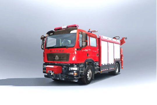 SINOTRUK noodreddingsbrandweerwagen diesel achterinrij 6 zitplaatsen 4×2 handgeschakelde transmissie