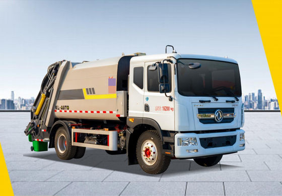 Dongfeng 13-Square Compressed Garbage Dump Truck Achterste aandrijving Diesel 4 × 2 Handgeschakelde transmissie