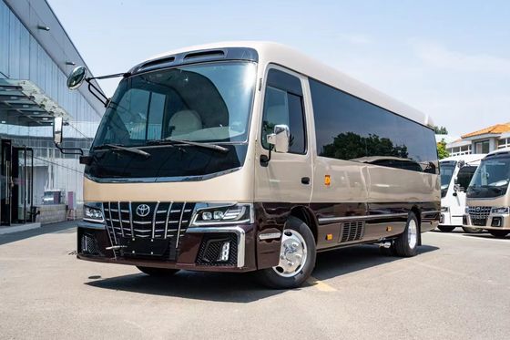 Toyota Coaster 12 zitplaatsen Toeristenbus Gasoline Achterrij 4×2 Handgeschakelde transmissie