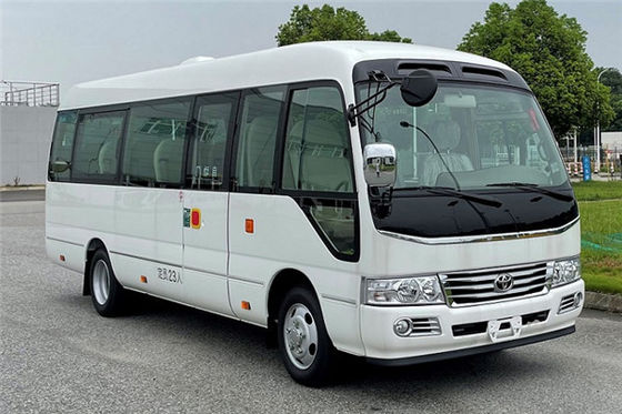 Toyota Coaster 16 zitplaatsen Toeristenbus Business Reception Bus Benzine 4×2 Handgeschakelde transmissie