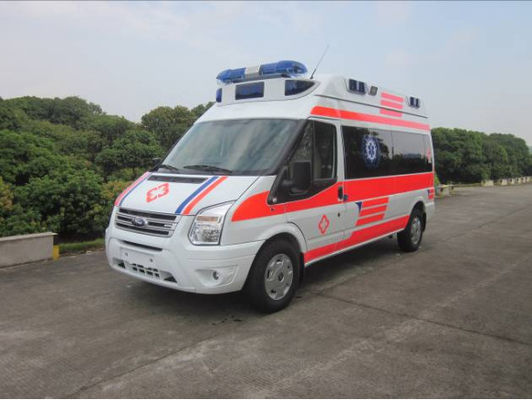Goede prijs 9 zitplaatsen Ford Transit Ambulance 6 zitplaatsen Medi Cal Ambulance Voorste Achterste 4×2 online