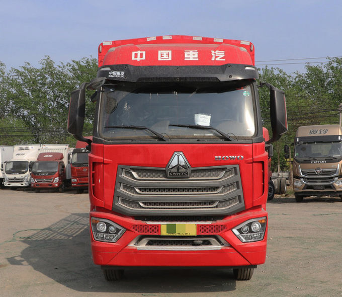 Rood 8x2 Truck Diesel Zware Truck Voertuig 316/429 Paardenkracht 4