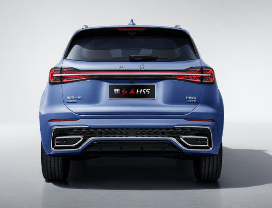 Blauw Hongqi Sport Utility Vehicle 185kw 5 zitplaatsen Gasoline Hongqi Suv 0