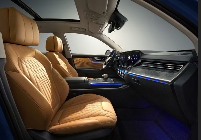Blauw Hongqi Sport Utility Vehicle 185kw 5 zitplaatsen Gasoline Hongqi Suv 9