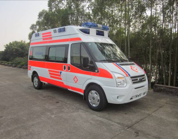9 zitplaatsen Ford Transit Ambulance 6 zitplaatsen Medi Cal Ambulance Voorste Achterste 4×2 4