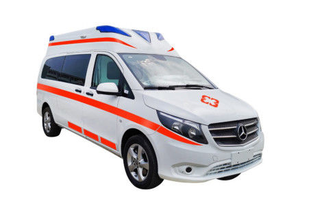 Benzine Mercedes Benz Ambulance 7 zitplaatsen Vooraan gemonteerd 4×2 Automatische Transmissie 2