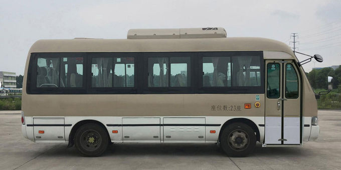 Bruine 23 zitplaatsen elektrische bus EV wegwegen elektrische passagiersbus 2