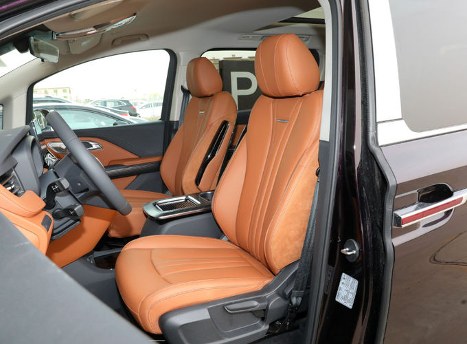Zwarte Hongqi 7 zitplaatsen Minivan MPV High End Luxe Business Reception Car 10