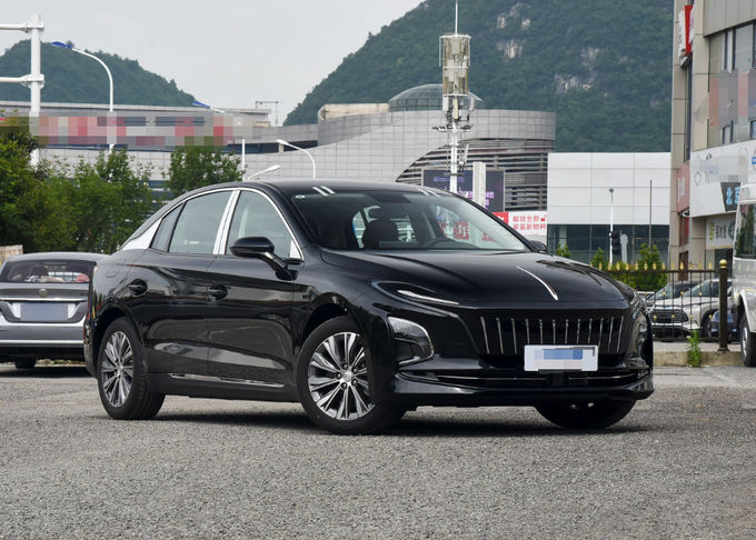 Hongqi elektrische EV auto 140Kw 5 zitplaatsen elektrische auto voorwiel aandrijving zwart 0