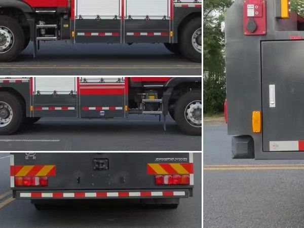 SINOTRUK noodreddingsbrandweerwagen diesel achterinrij 6 zitplaatsen 4×2 handgeschakelde transmissie 3