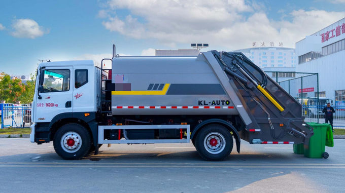 Dongfeng 13-Square Compressed Garbage Dump Truck Achterste aandrijving Diesel 4 × 2 Handgeschakelde transmissie 0