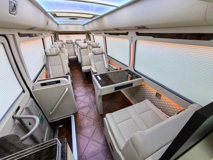 Toyota Coaster 16 zitplaatsen Toeristenbus Business Reception Bus Benzine 4×2 Handgeschakelde transmissie 8